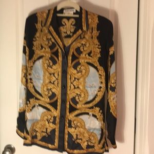 Vintage Escada blouse with swans